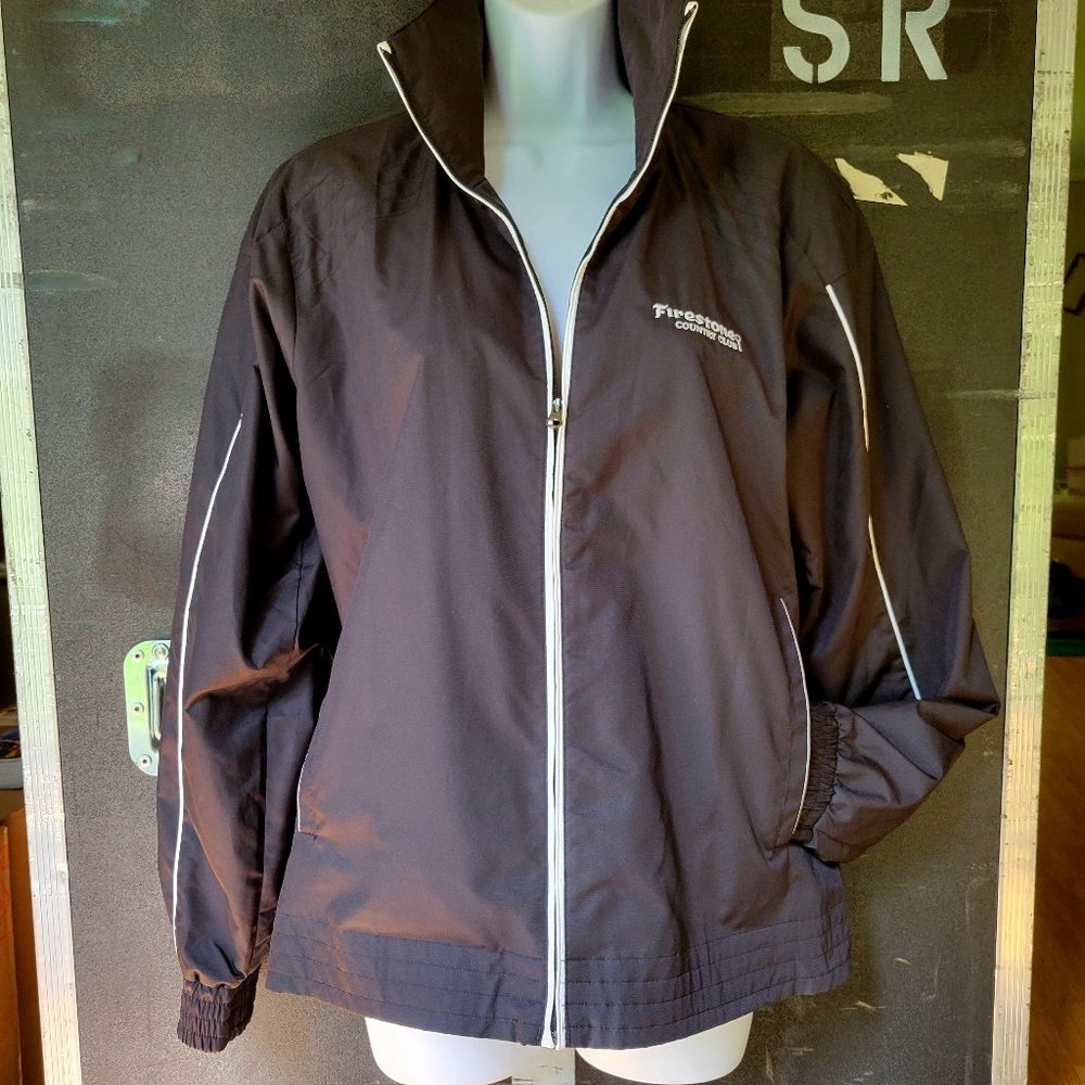 Women's Black Adidas Golf Climaproof Jacket from Firestone Country Club